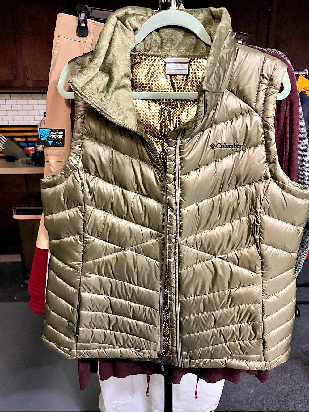 Columbia Heavenly Vest Puffer Vest Green XL